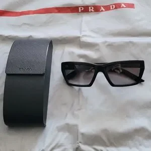 Prada | Accessories | Prada Black Sunglasses With Case And  display picture 2
